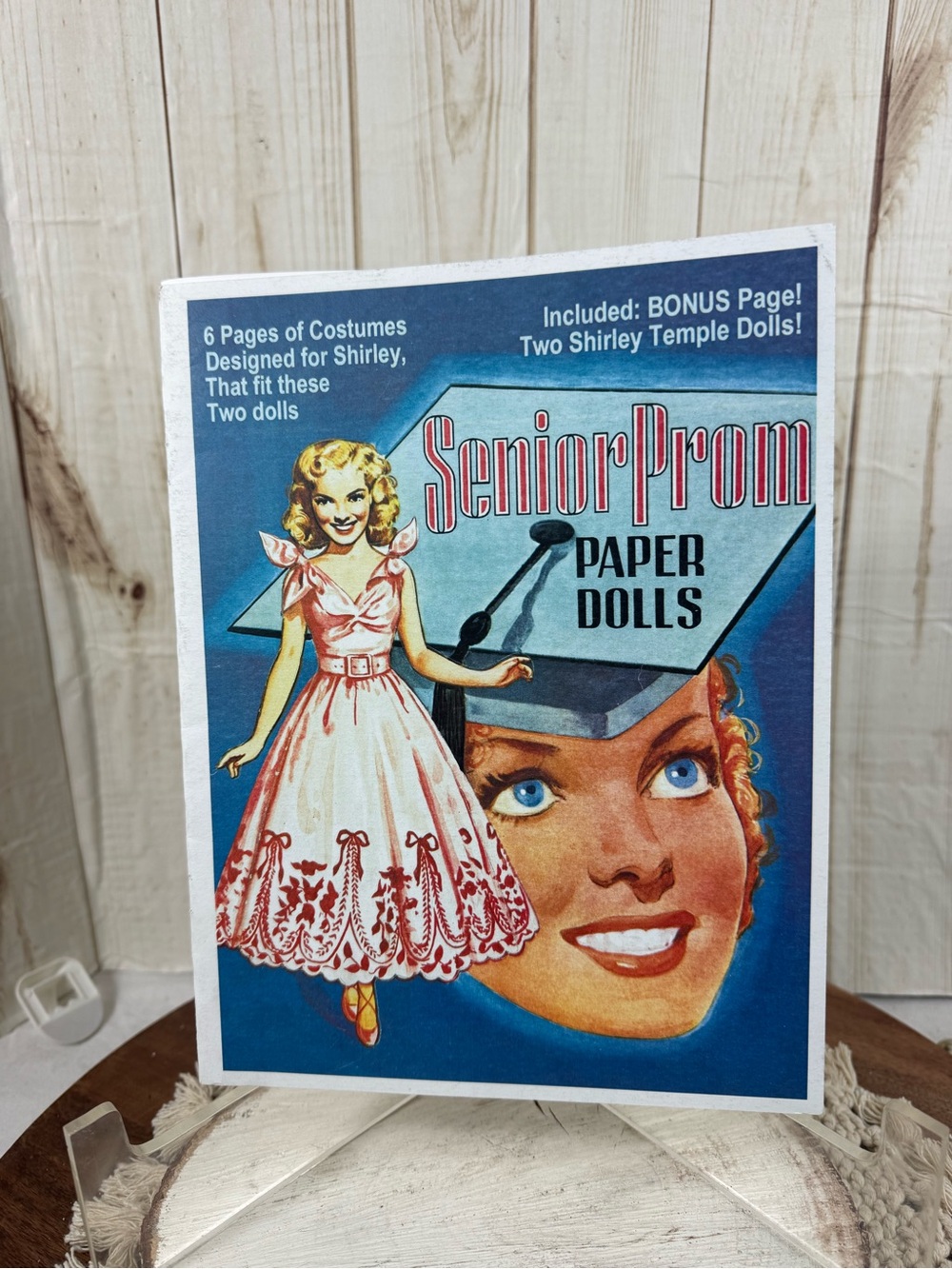 Senior Prom Paper Dolls - Pink Dress Paper Doll Set